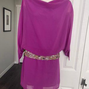 Gorgeous Cocktail dress with sequin belt
